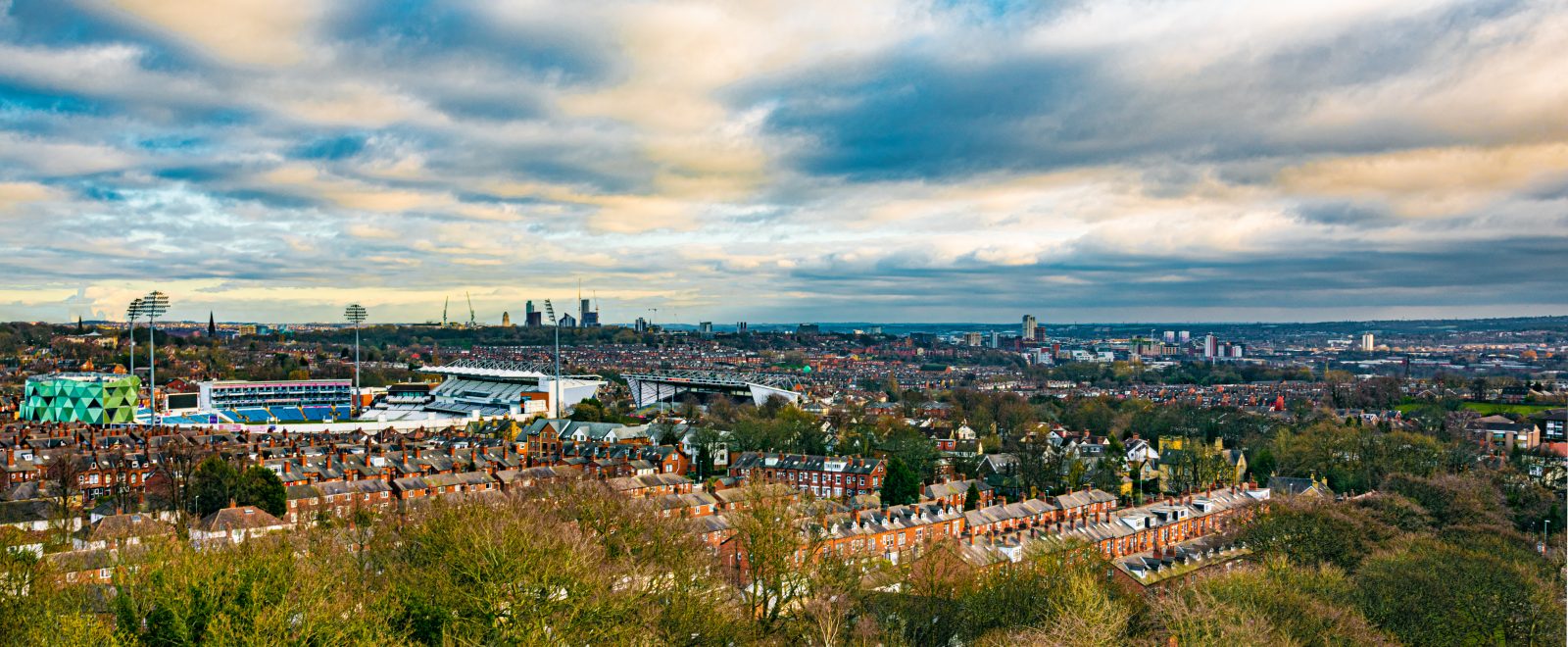 The view from Headingley into Leeds City centre