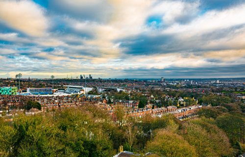 The view from Headingley into Leeds City centre