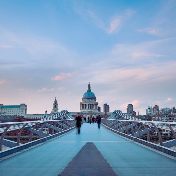 Millennium Bridge and St Paul's London