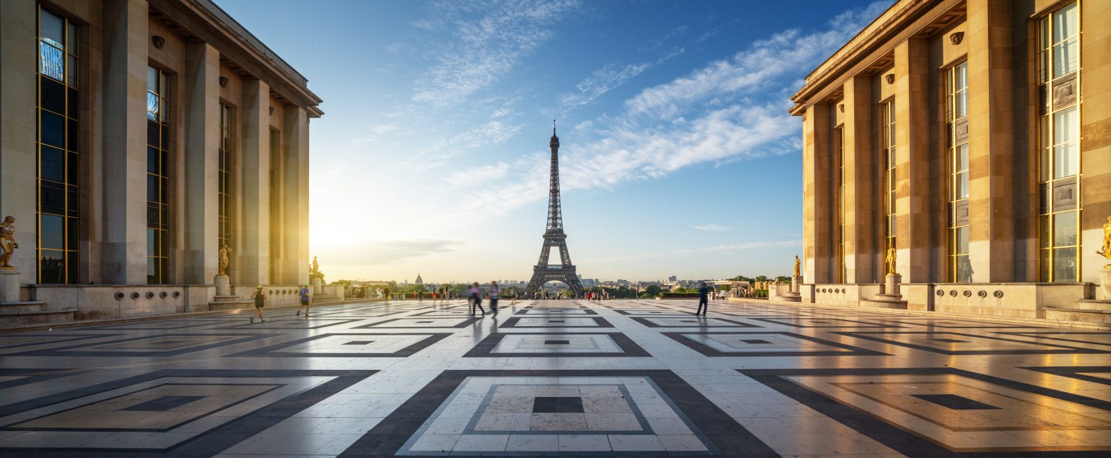 Early morning view of Eiffel Tower, Paris, France