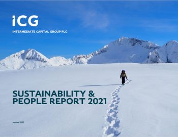 ICG Sustainability and People Report front cover