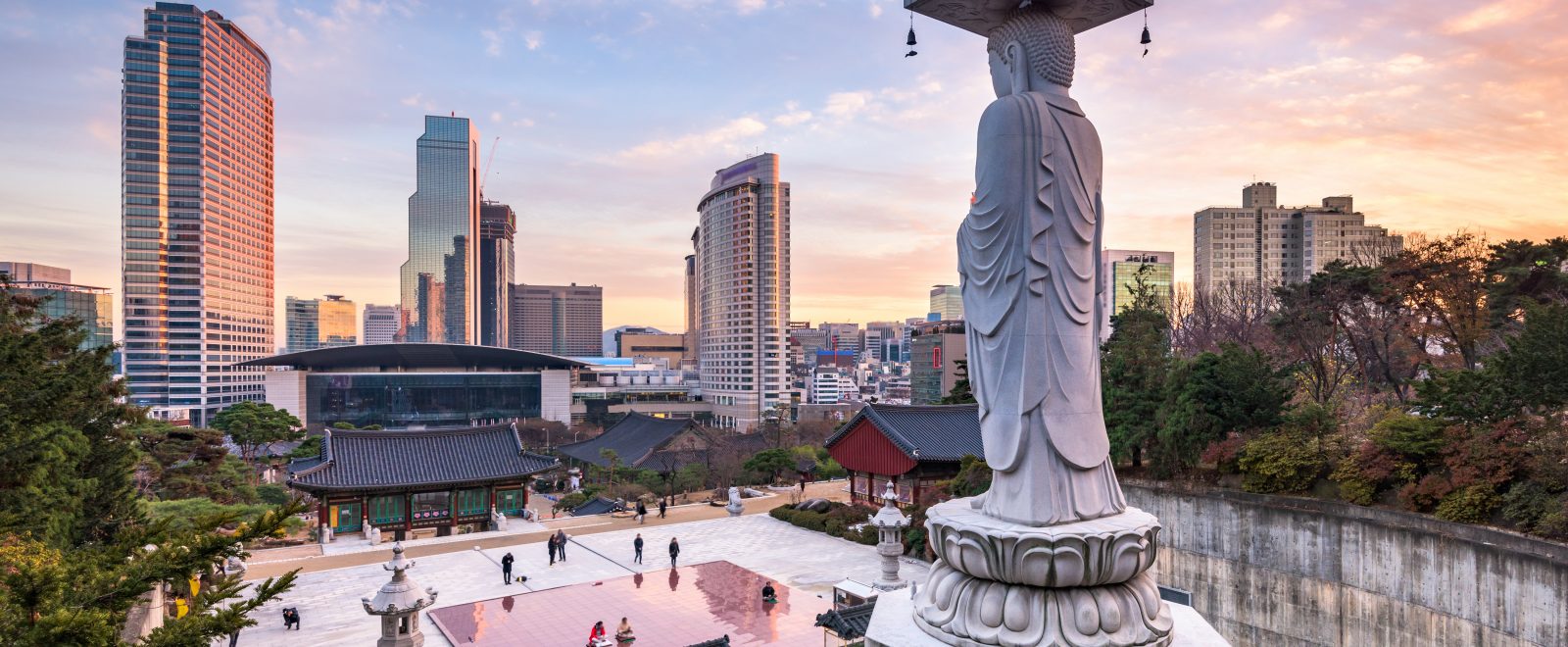 Bongeunsa temple in Seoul City, South Korea