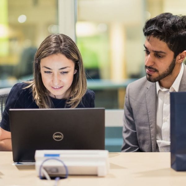 Six formers taking part in an upReach work experience programme