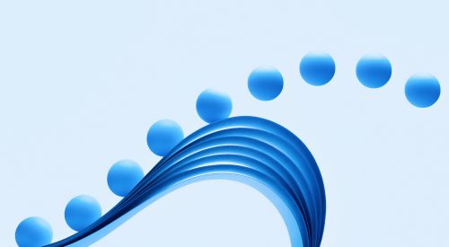 Balls flying off wave