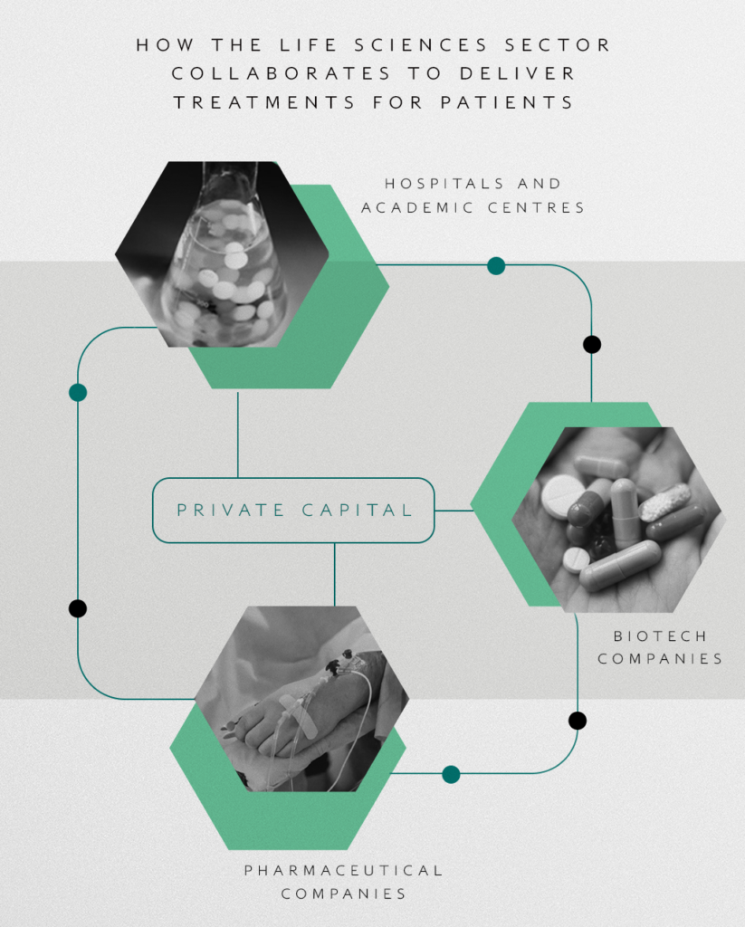 Graphic: How the life sciences sector collaborates to deliver treatments for patients