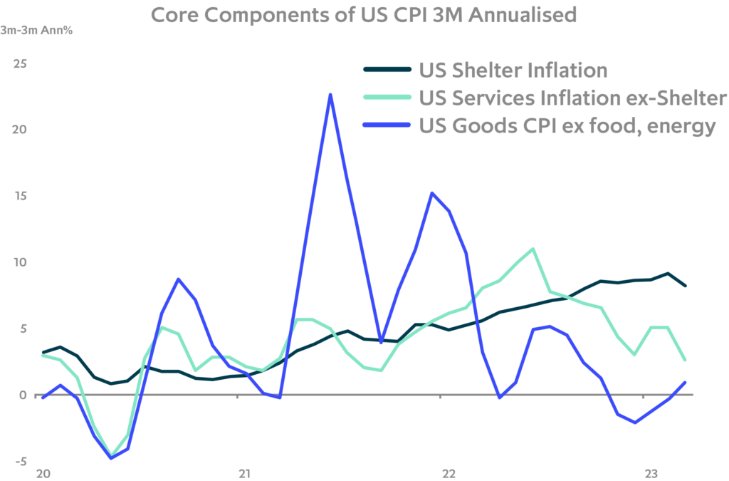 Chart: US services inflation ex-shelter is trending down