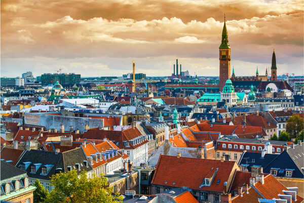 Copenhagen city skyline