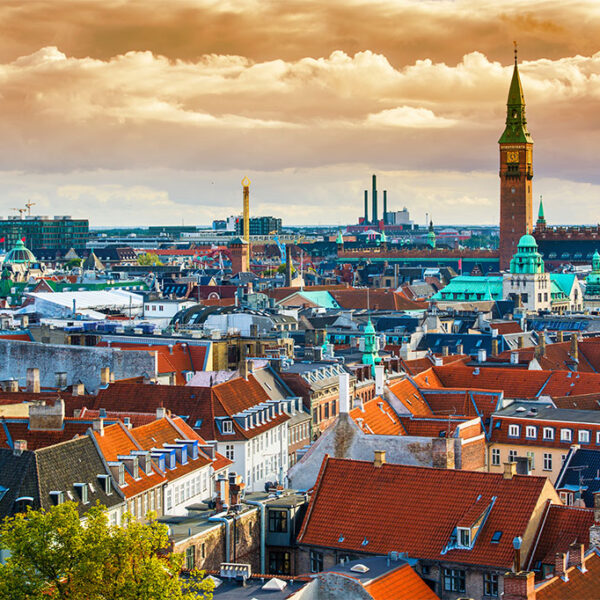 Copenhagen city skyline