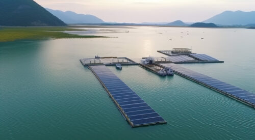 floating solar farm