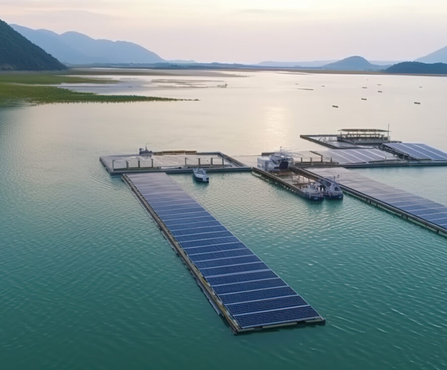 floating solar farm