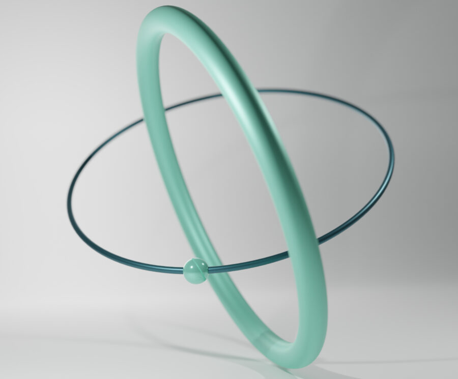 ICG 3D image illustrative of interlocking networks