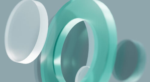 Green and white cylinders representing sustainability