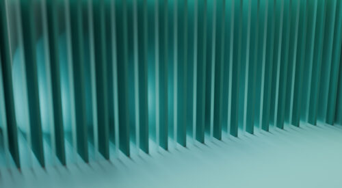 An abstract 3D image representing logistics