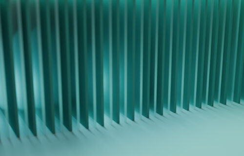 An abstract 3D image representing logistics