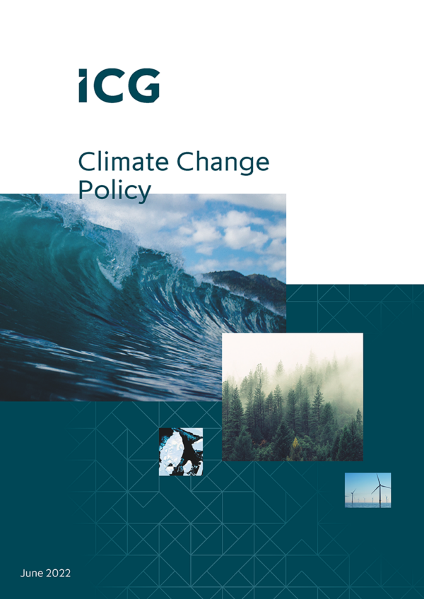 ICG Climate Change Policy front cover