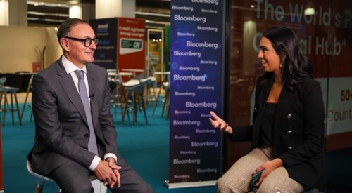 ICG CEO and CIO Benoît Durteste, speaking with Bloomberg's Opening Trade Anchor Kriti Gupta at IPEM Paris 2025