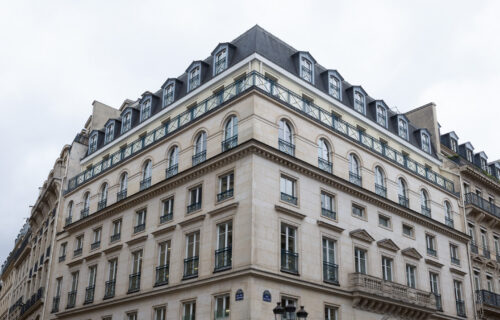 Street-level view of the building housing ICG’s Paris office.