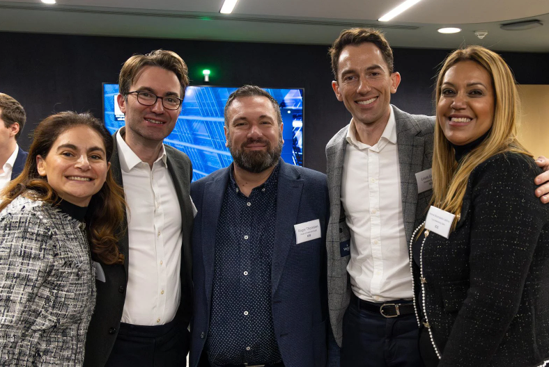 Group photo at networking event