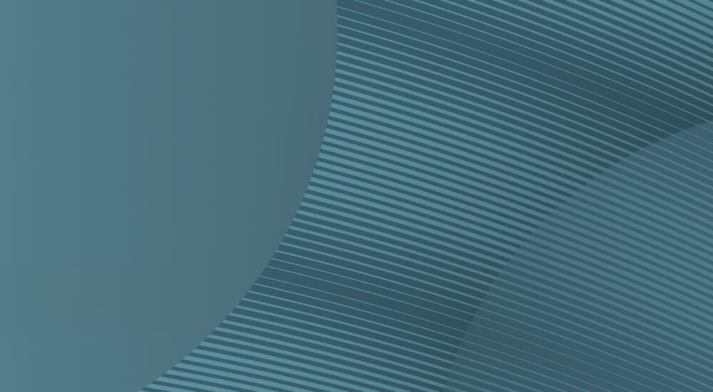 Abstract gradient background in shades of blue and teal with diagonal striped texture pattern on the right side, designed for ICG 2026 investor days branding