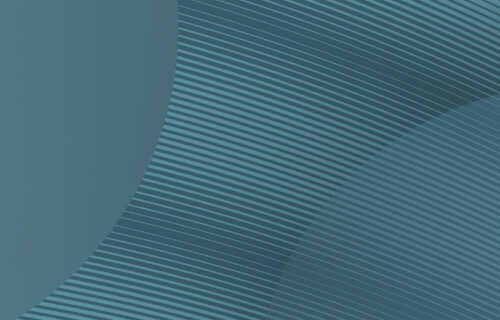 Abstract gradient background in shades of blue and teal with diagonal striped texture pattern on the right side, designed for ICG 2026 investor days branding